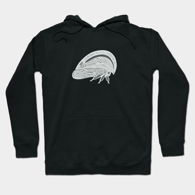 Treehopper (Membracis Bucktoni) - cute bug design - dark colors Hoodie by Green Paladin